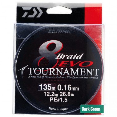 Daiwa Tournament 8 Evo Braid Multicoloured Model