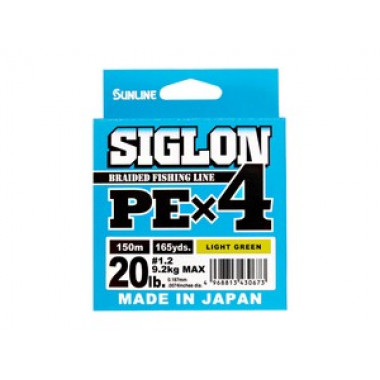 Sunline PE Siglon PEx4 330Yds Light Green
